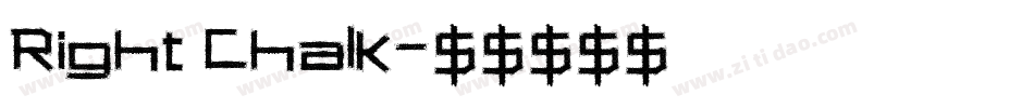 Right Chalk字体转换